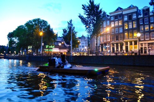 Amsterdam bei Nacht (August 2014)